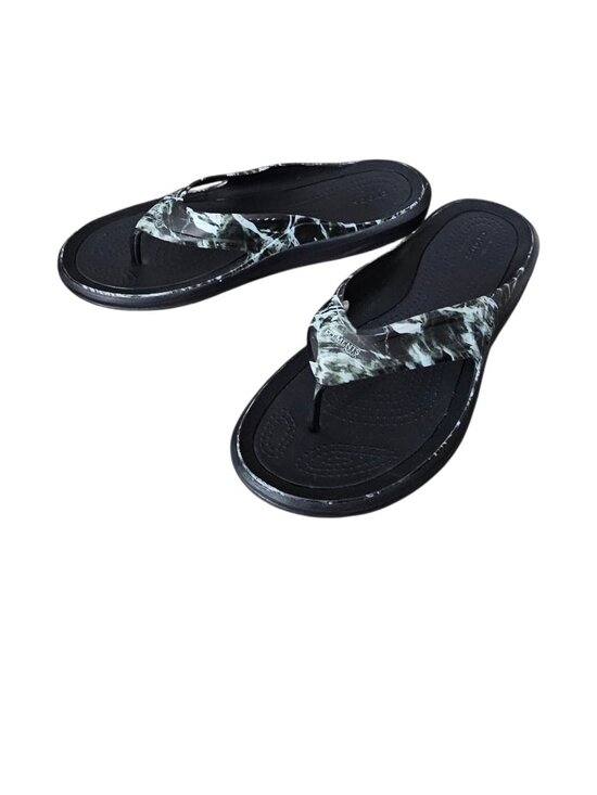 Crocs Men\'s Swiftwater Wave Mossy Oak Elements Flip Flops Camo Sandals Size 11 main image 5